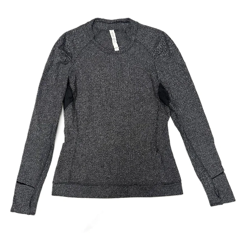 Unmissable Offer Athletic Top Long Sleeve Crewneck By Lululemon In Grey, Size: 8