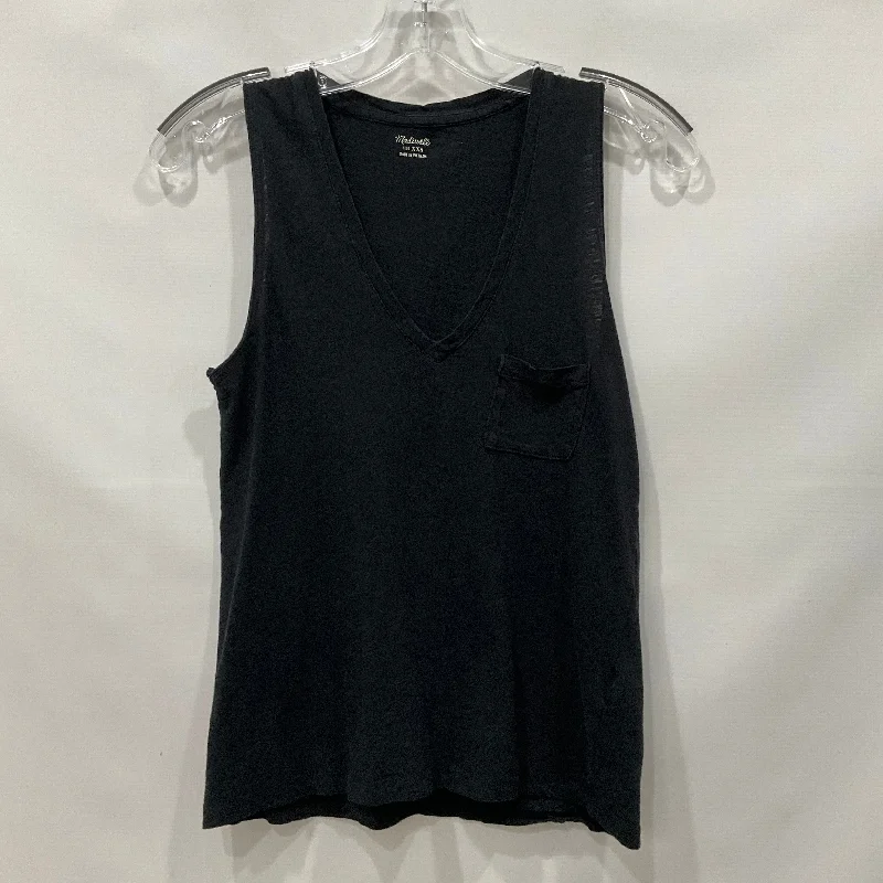 Online Only Black Top Short Sleeve Basic Madewell, Size Xxs