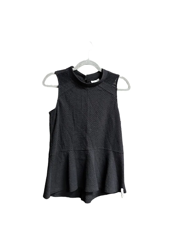 Steals and Deals Black Top Sleeveless Deletta, Size Xs