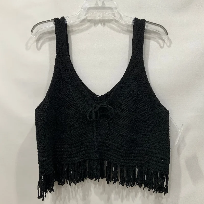 Instant Savings Black Top Sleeveless Pilcro, Size M