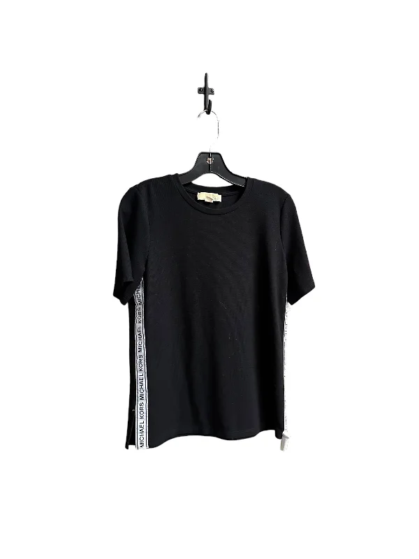 Bargain Bin Black & White Top Short Sleeve Michael Kors, Size M