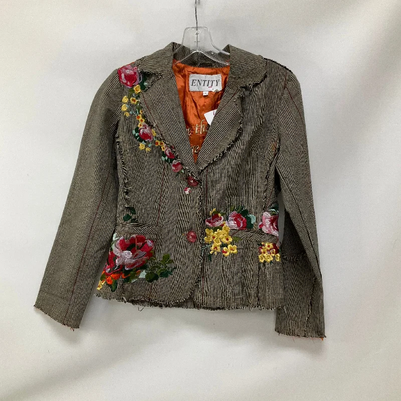 Time-Limited Offer Blazer By Cmc In Plaid Pattern, Size: S