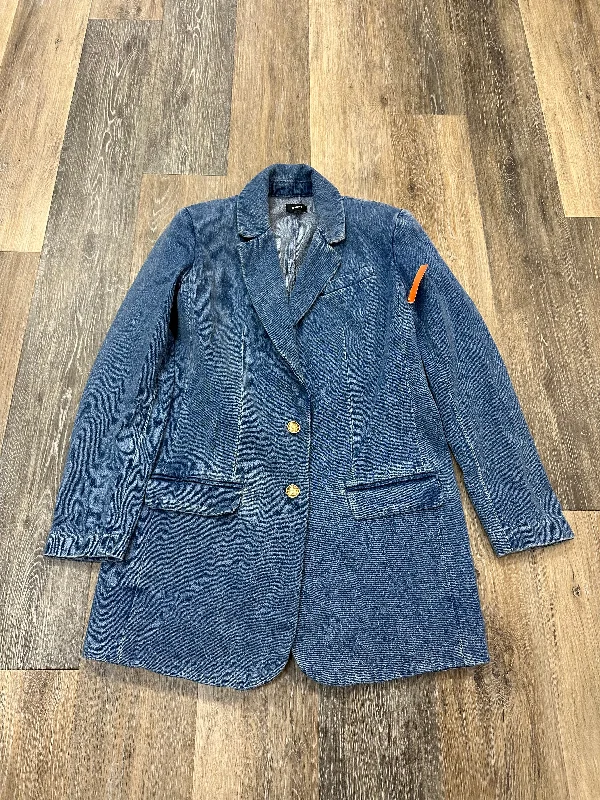 Extra Savings Blazer By Express In Blue Denim, Size: Xs