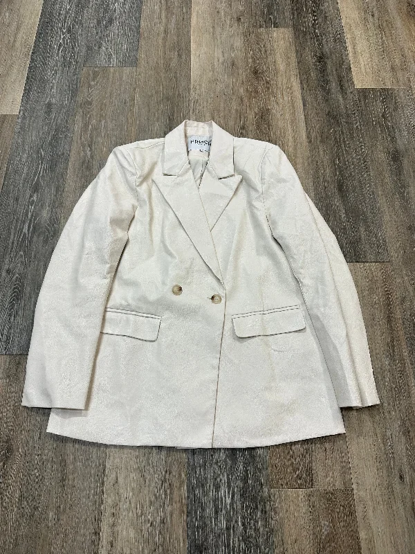 Early Bird Discount Blazer By FRNCH In White, Size: Xs