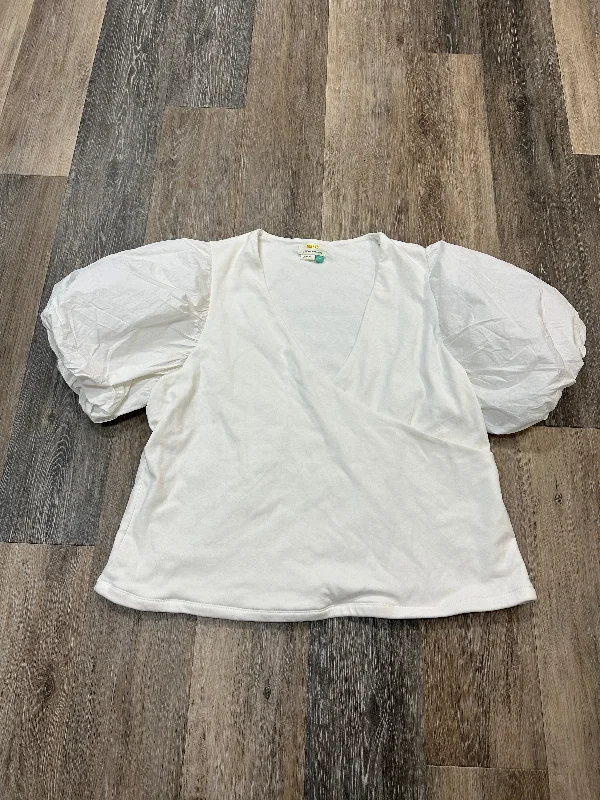 Great Deals Blouse Short Sleeve By Maeve In White, Size: 2x