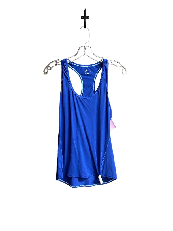 Hurry In Blue Athletic Tank Top Athleta, Size Xs