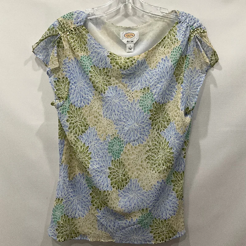 Daily Deals Blue Green Top Sleeveless Talbots, Size 14