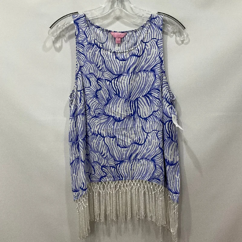 Price Blitz Blue Top Sleeveless Lilly Pulitzer, Size S
