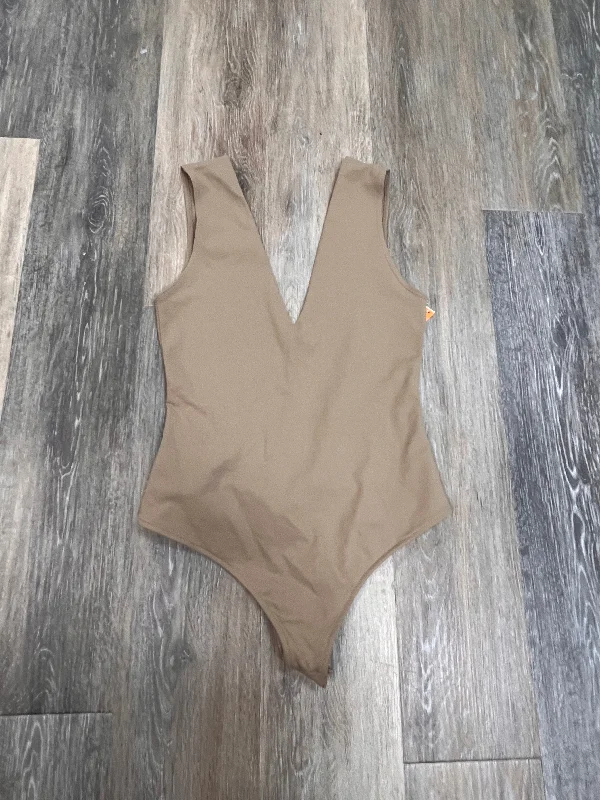 Discount Deals Bodysuit By Free People In Tan, Size: S