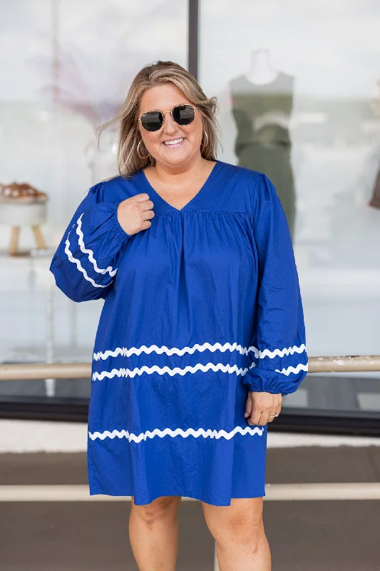 Early Access Bree Blue Ric Rac Dress