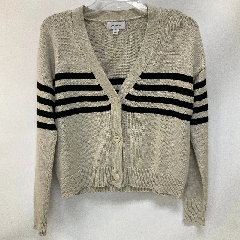 Savings Galore Cardigan By Evereve In Striped Pattern, Size: Xs