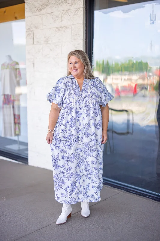 Act Fast Floral Whispers Ecru Maxi Dress