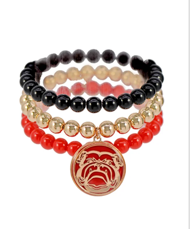 Hot Deal Bulldogs Bracelet Set