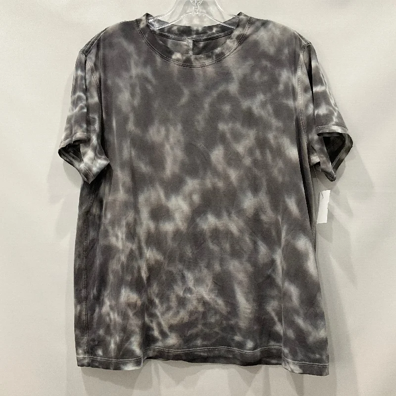 Early Access Grey Athletic Top Short Sleeve Lululemon, Size 8
