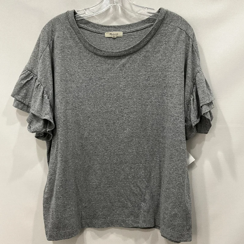 Friends and Family Sale Grey Top Short Sleeve Madewell, Size Xl
