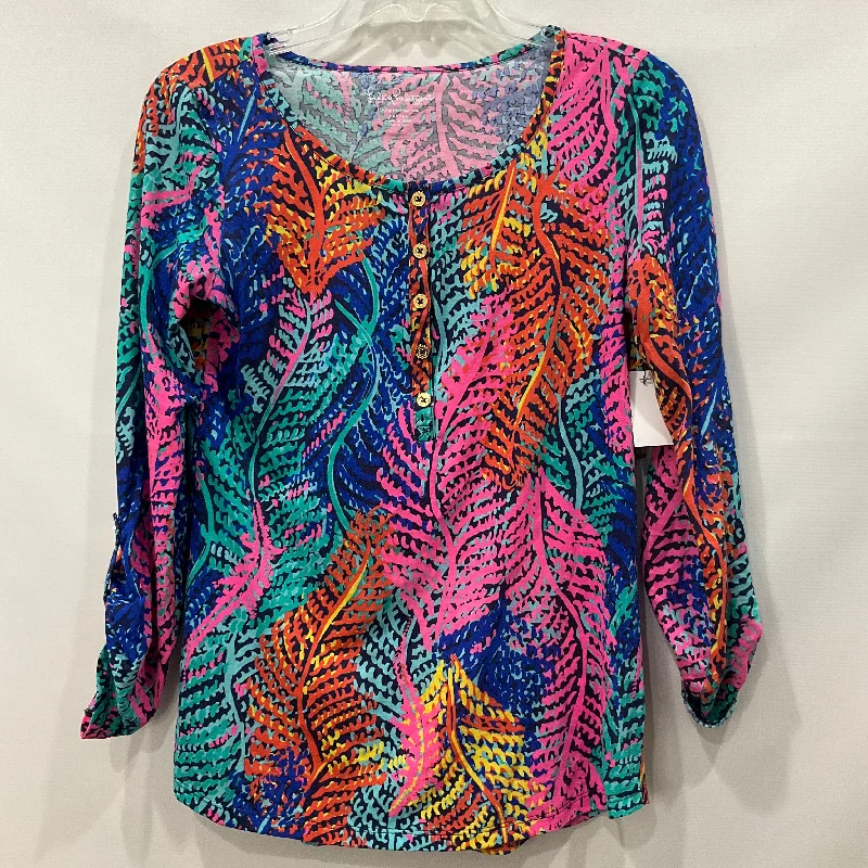 Price Smash Multi-colored Top 3/4 Sleeve Lilly Pulitzer, Size Xs
