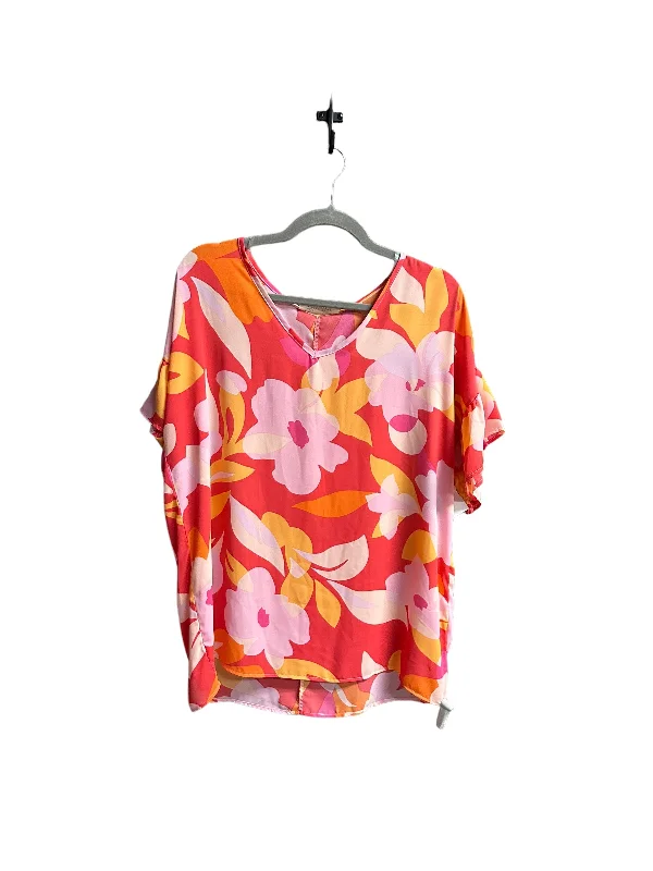 Price Fest Multi-colored Top Short Sleeve Haptics, Size S