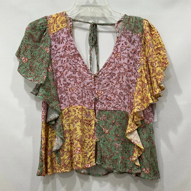 Act Now Multi-colored Top Short Sleeve Oneill, Size Xs
