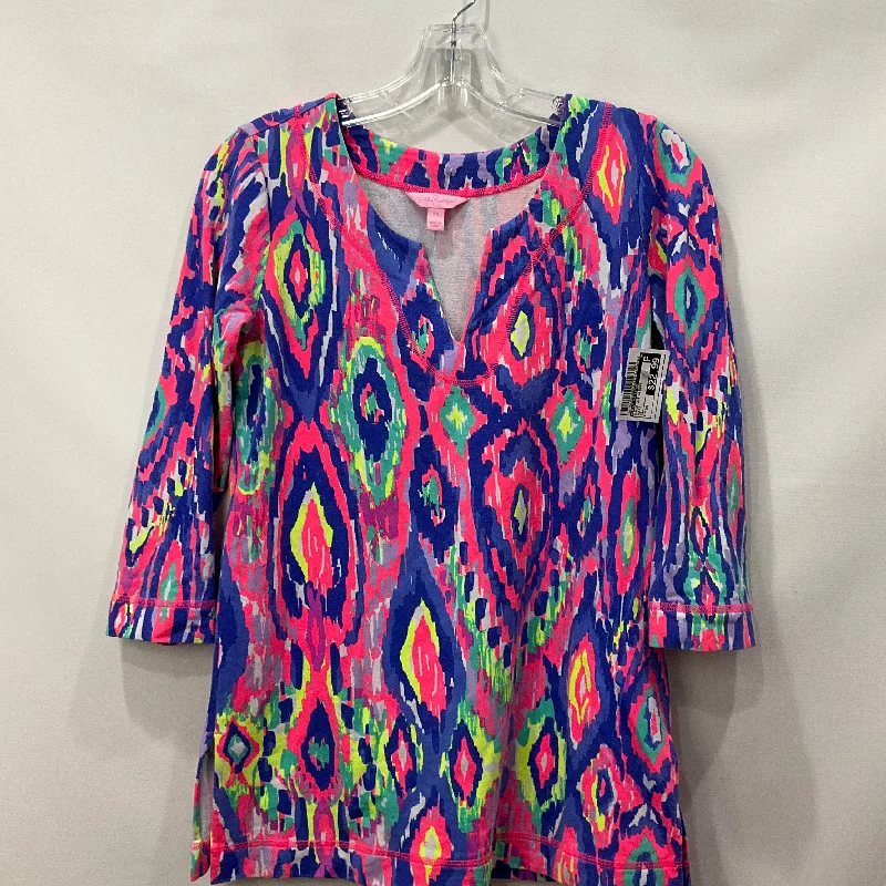 Reduced Prices Multi-colored Tunic 3/4 Sleeve Lilly Pulitzer, Size Xs