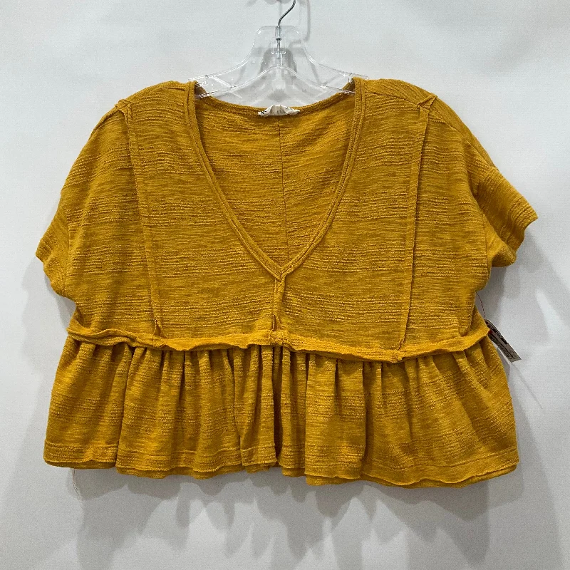 Special Promotion Mustard Top Short Sleeve NEW IN, Size Xs