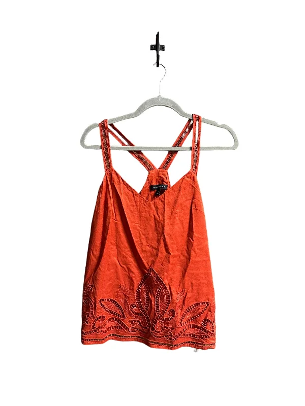 Super Bargain Orange Top Sleeveless Banana Republic, Size S