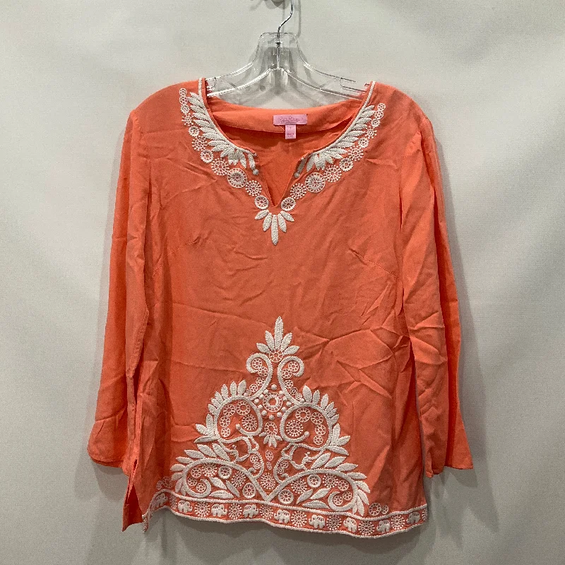 Buy More, Save More Peach Top Long Sleeve Lilly Pulitzer, Size S