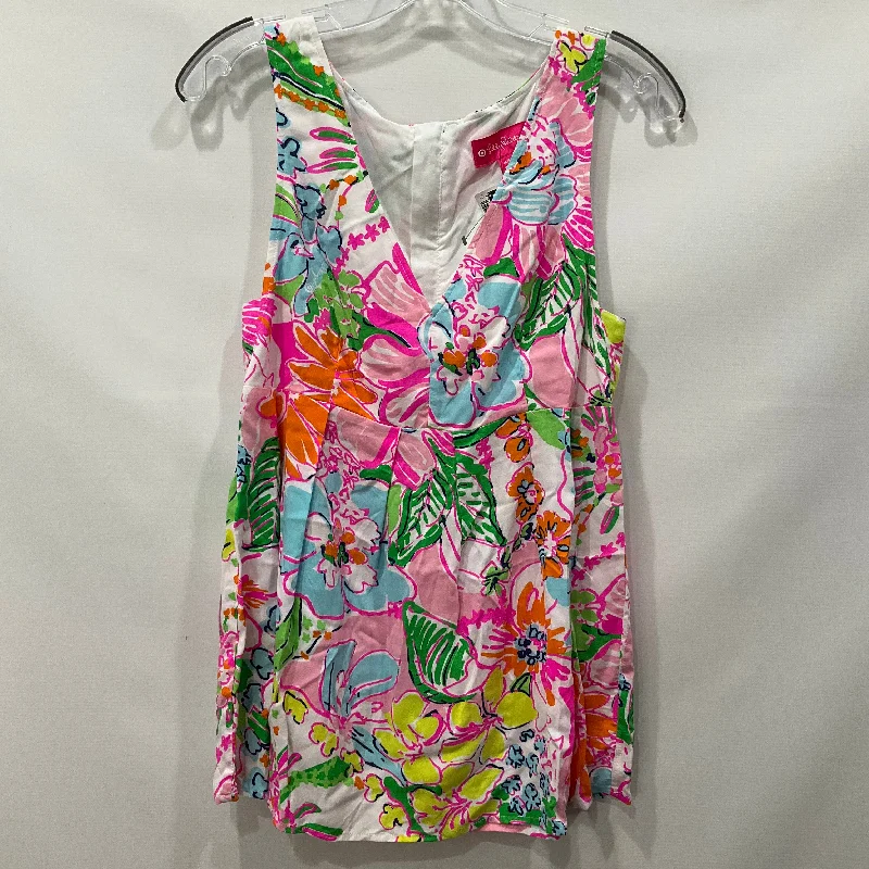 Act Now Pink Top Sleeveless Lilly Pulitzer, Size M
