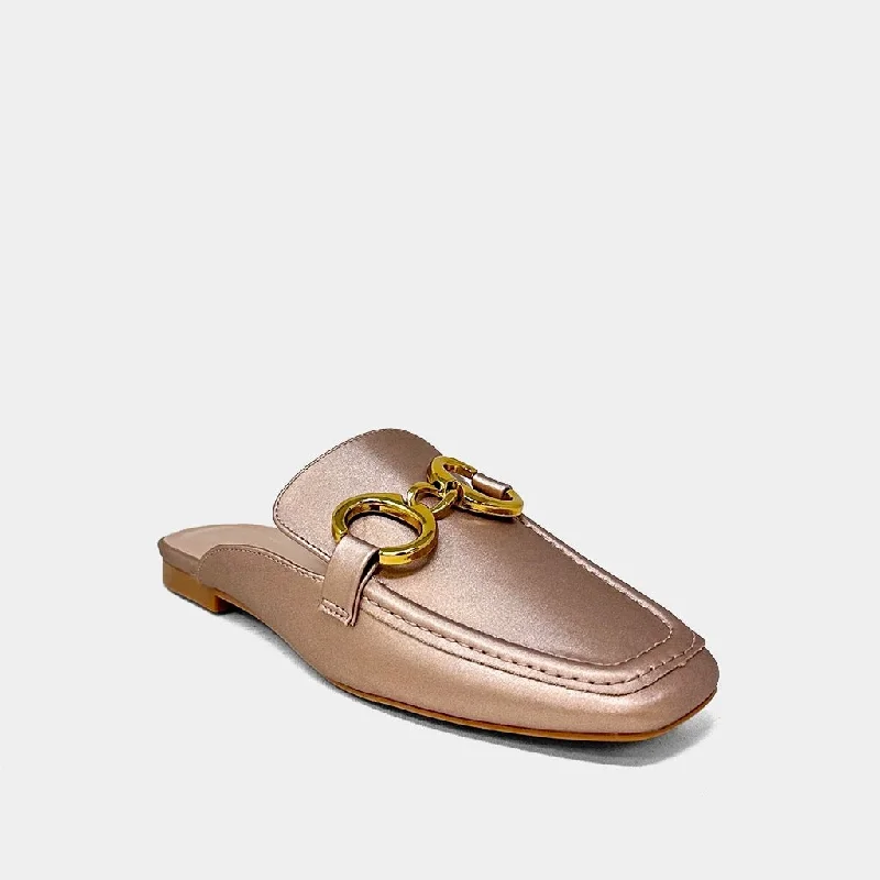 Act Now Shu Shop Andromeda Rosey Champagne Loafers