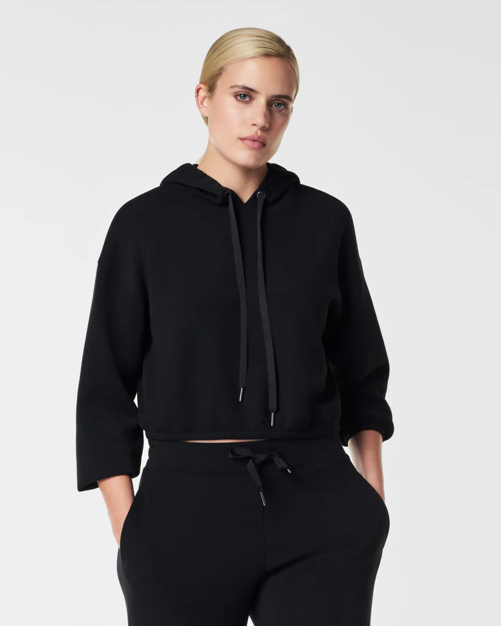 Savings Galore Spanx Airessentials Cinched Black Hoodie