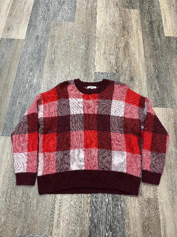 Stock Up and Save Sweater By Madewell In Plaid Pattern, Size: S