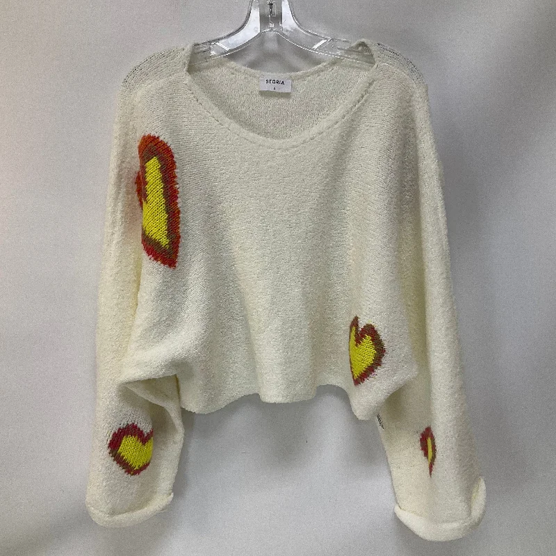 Overstock Sale Sweater By Storia In White, Size: S