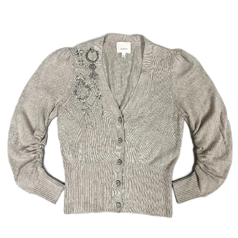 Fantastic Offers Sweater Cardigan By Cinq a Sept In Taupe, Size: S