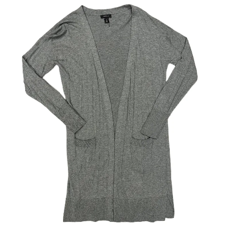 Great Bargains Sweater Cardigan By Halogen In Grey, Size: S
