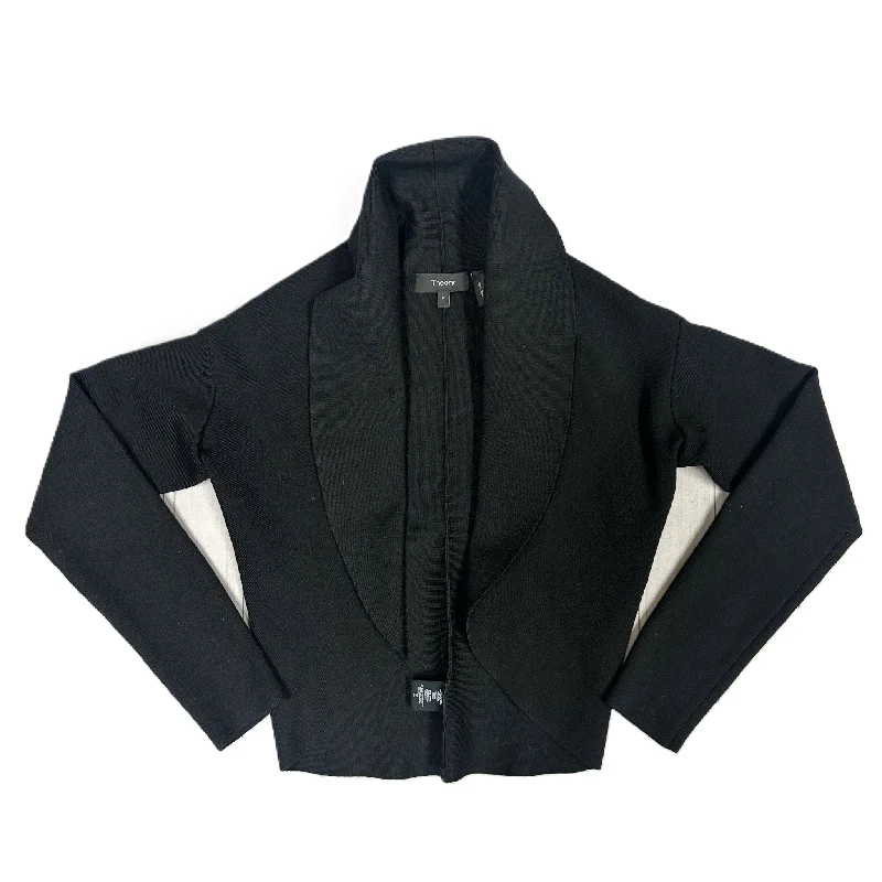 Price Meltdown Sweater Cardigan By Theory In Black, Size: Sp
