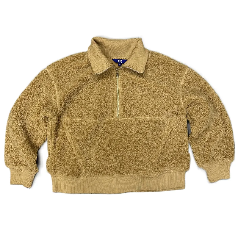 Huge Discounts Sweatshirt Collar By Joy Lab In Tan, Size: L