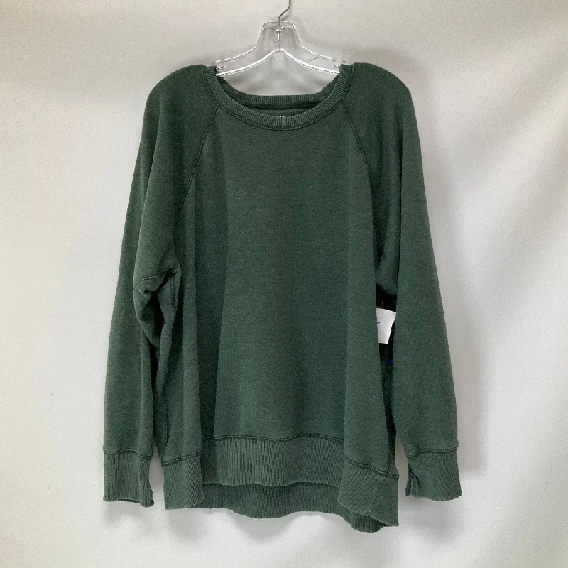 Price Slash Sweatshirt Crewneck By Aerie In Green, Size: Xl