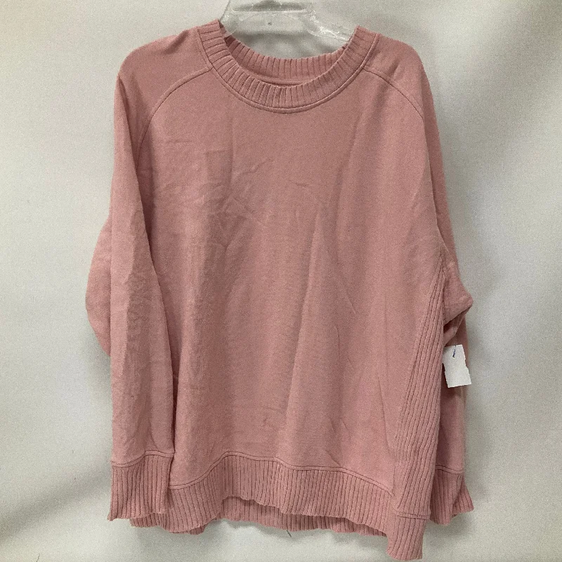 Bargain Bin Sweatshirt Crewneck By Aerie In Pink, Size: M