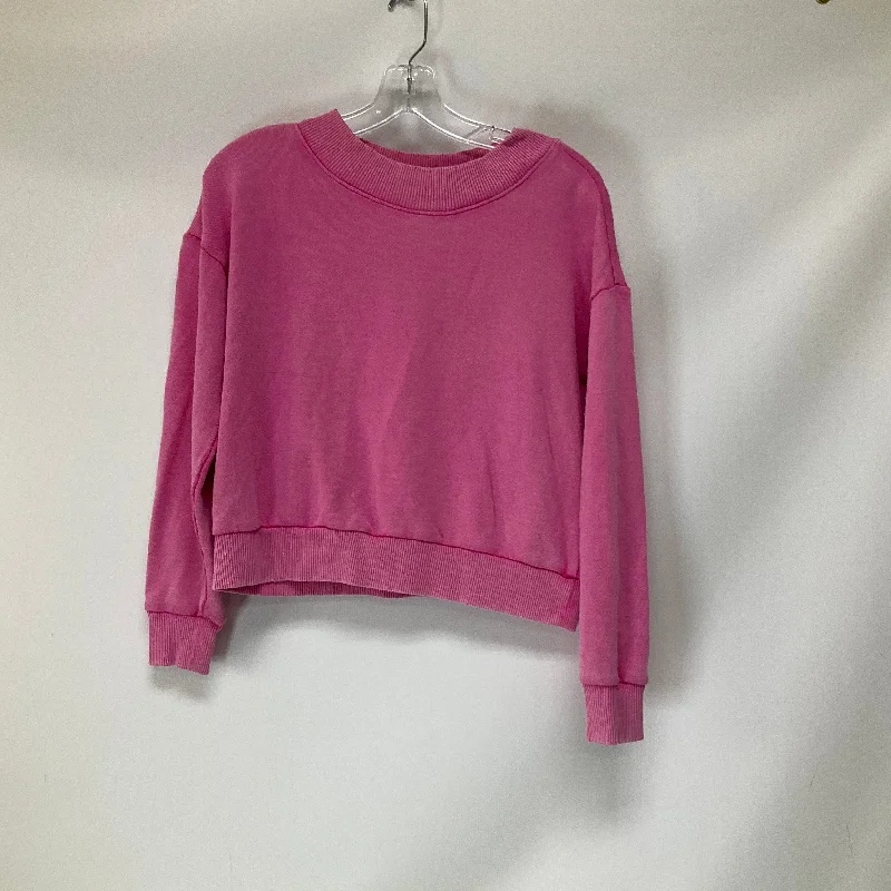Midnight Sale Sweatshirt Crewneck By Aerie In Pink, Size: S