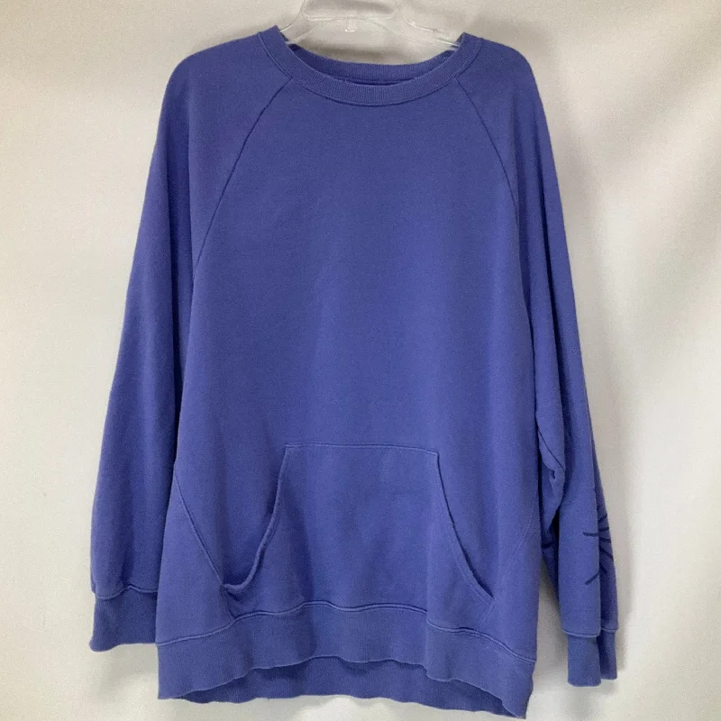 Members Only Sweatshirt Crewneck By Aerie In Purple, Size: M