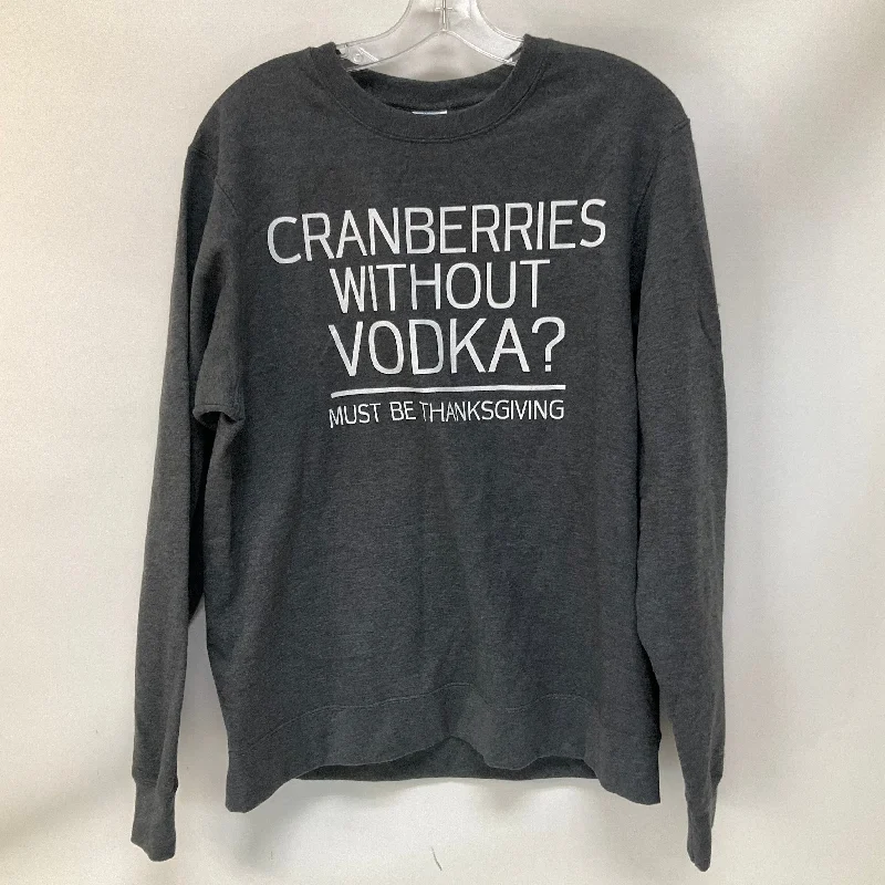 Savings Spectacular Sweatshirt Crewneck By Cmf In Grey, Size: M