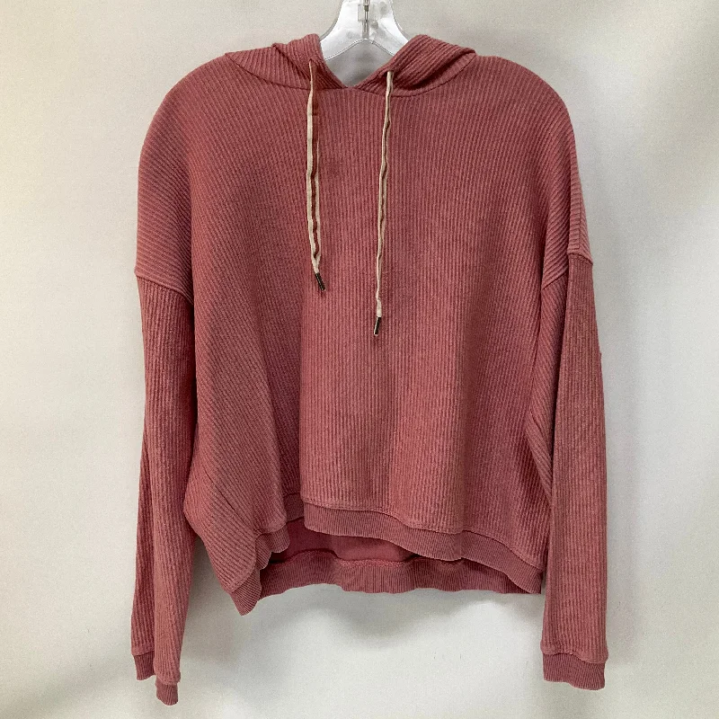 Mega Deal Sweatshirt Hoodie By Aerie In Pink, Size: M