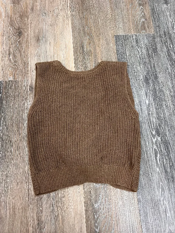 Steals and Deals Tank Top By Miou Muse In Brown, Size: S