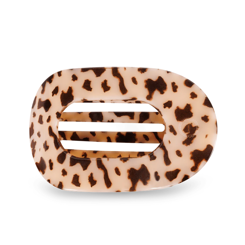 Super Deal Teleties Blonde Tortoise Large Flat Round Hair Clip