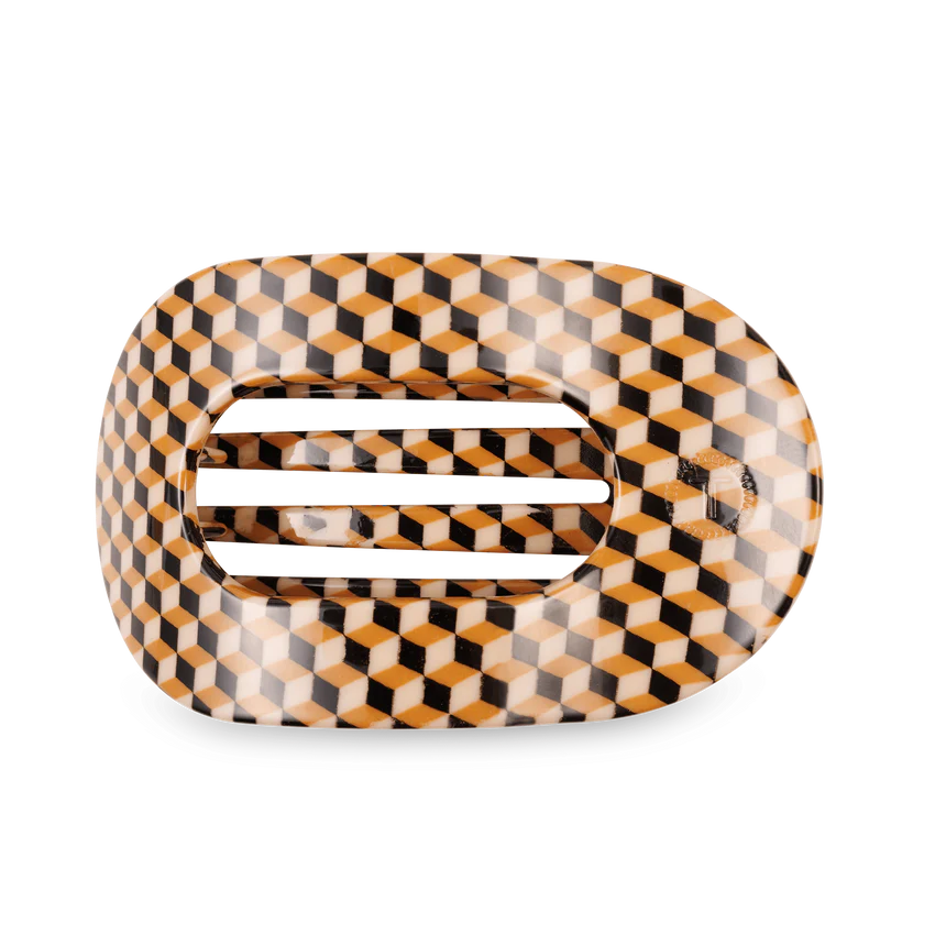 Steals and Deals Teleties Gone Glamping Large Flat Round Hair Clip