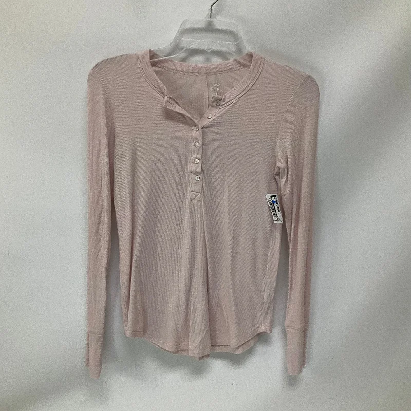 Can't Miss Top Long Sleeve By Aerie In Pink, Size: Xs