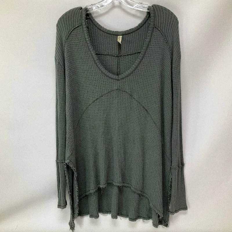 Year-End Clearance Top Long Sleeve By Free People In Green, Size: S