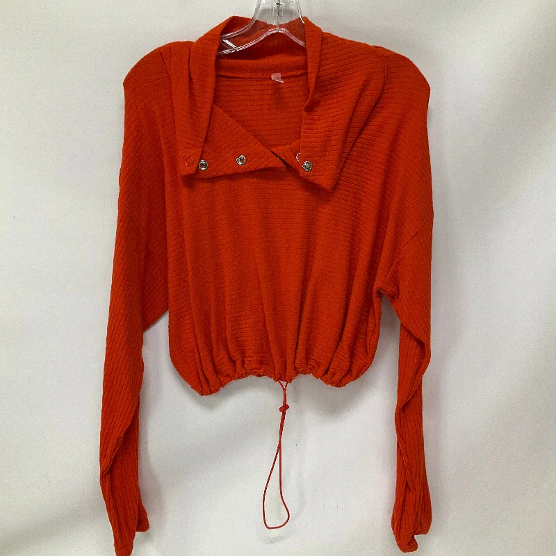 Today’s Deal Top Long Sleeve By Free People In Orange, Size: S