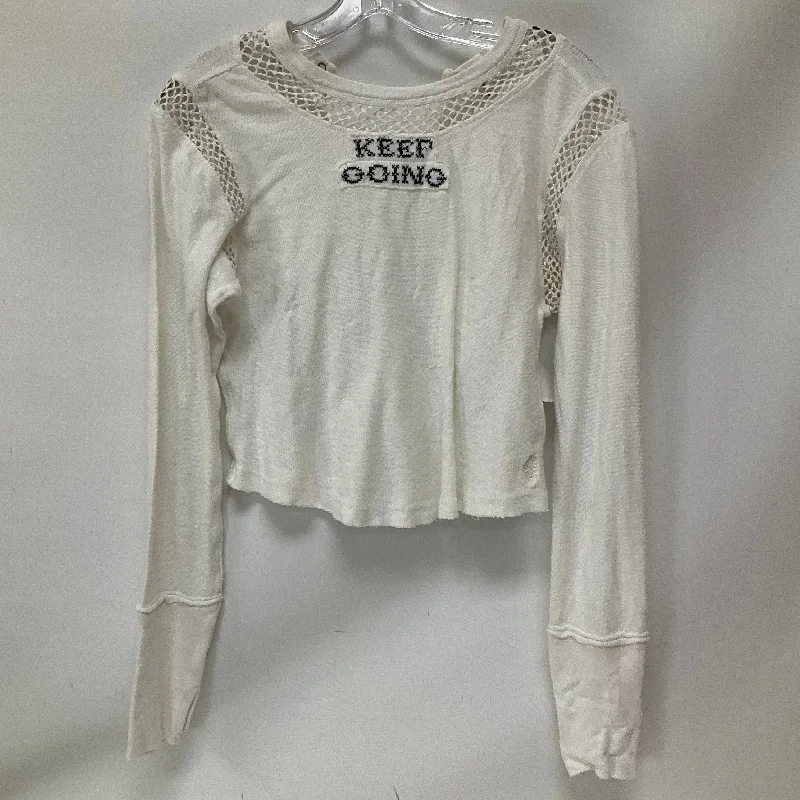 Take Advantage Top Long Sleeve By Free People In White, Size: S