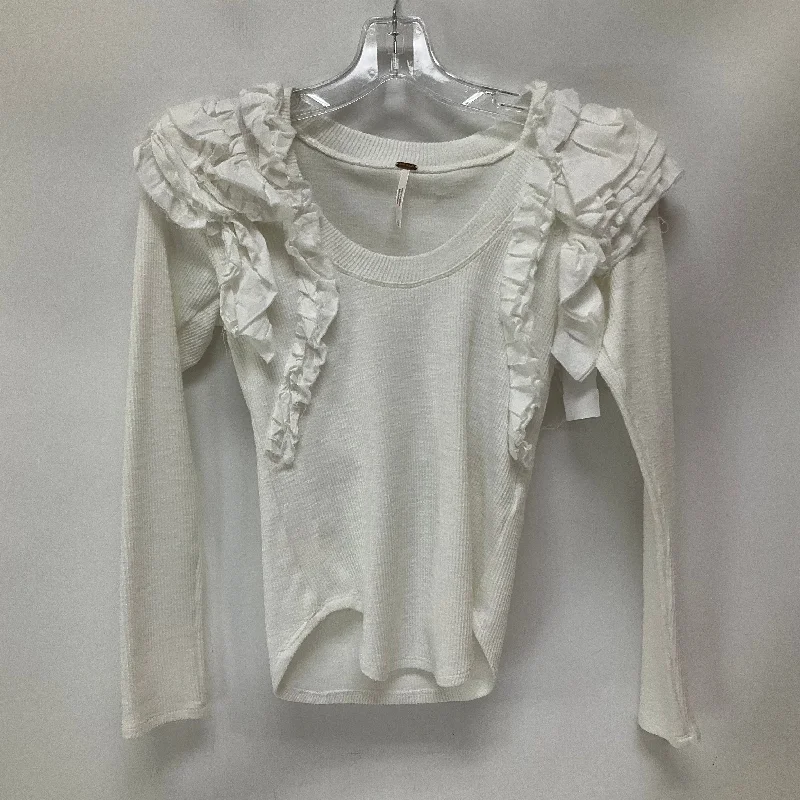 Online Only Top Long Sleeve By Free People In White, Size: Xs