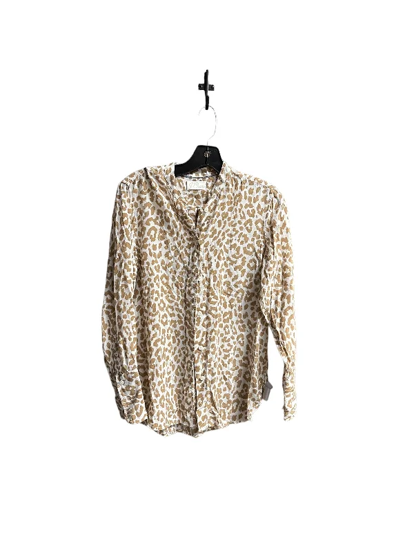 Last Chance Top Long Sleeve By J. Crew In Animal Print, Size: Xs